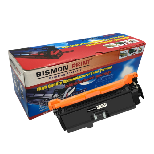 ตลับหมึกเทียบเท่า Toner Cartridge Compatible HP CE250A Black, HP 504A Remanufactured